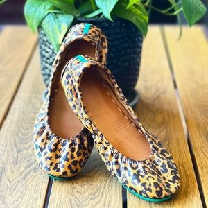 Like New Leopard Tieks - Size 8